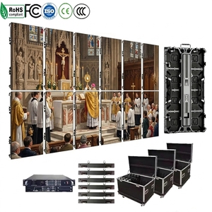 ขายส่งตู้เช่าจอ LED สำหรับโฆษณาภายนอกอาคาร ขนาด 500x500 มม. 500x1000 มม. P2.6 P2.97 P3.91 P4.81 แบบพกพา - Product Image 1