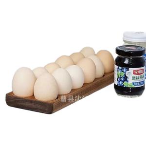 Wooden Egg Tray 12 Compartment Fresh Keeping Storage <b>Kitchen</b> Countertop Organizer - Product Image 5