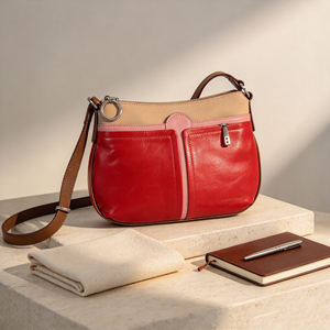 Color Block <b>Women</b> Crossbody <b>Bag</b> Multi Pocket Design Adjustable Strap Casual Shoulder Purse <b>For</b> Daily Use - Product Image 4