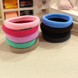 Élastique à cheveux sans couture haute élasticité 25x6cm en tissu, nœud multicolore décontracté - Product Image 2
