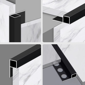 Esquina <span class=keywords><strong>de</strong></span> pared <span class=keywords><strong>de</strong></span> borde cuadrado <span class=keywords><strong>de</strong></span> azulejo <span class=keywords><strong>de</strong></span> aluminio dorado cepillado <span class=keywords><strong>de</strong></span> estilo <span class=keywords><strong>de</strong></span> diseño moderno <span class=keywords><strong>de</strong></span> Foshan <span class=keywords><strong>Ringo</strong></span> Factory a bajo precio - Product Image 3