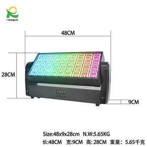 Redsun 360W rửa tường di chuyển Strobe + chùm + Rửa ánh sáng DMX bán buôn Set LED Strobe sân khấu - Product Image 5