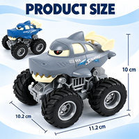 Nouveauté EPT : Jouets Monster Truck Shark, voiture jouet à friction avec grandes roues pour enfants de 3 ans et plus