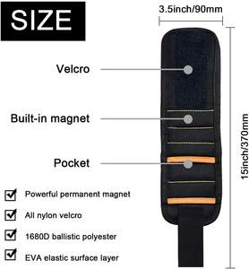 Portaherramientas de pulsera magnética Premium, soporte para herramientas de bricolaje con imanes fuertes, regalo - Product Image 5