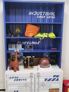 Hiện đại sáng tạo sắt hiển thị giá làm bằng tay LEGO CD giá đa lưới thương mại đồ nội thất mù hộp lưu trữ hội thảo kho - Product Image 5