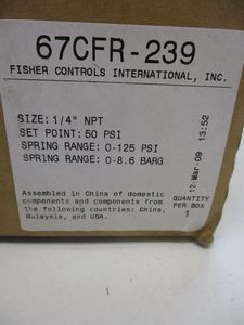 Régulateur de filtre FISHER 67CFR-239 67CFR-600 67CFR-601 67CFR-226 67CFR-237 - Product Image 3