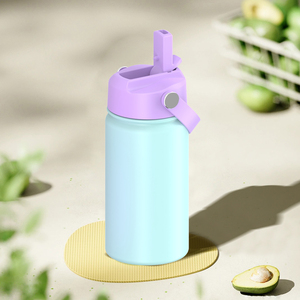 Gobelet isotherme portable en acier inoxydable de 400 ml, à double paroi, couleur unie, avec revêtement en poudre personnalisé, écologique, en stock - Product Image 4