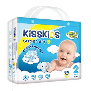 Kisskids importado bebé seco pañales especiales