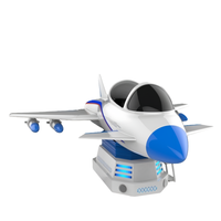 Venta caliente interior VR sistema de simulación simulador de vuelo cabina avión 9D VR realidad Virtual máquina de simulador giratorio