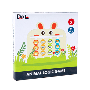 Jeu de société éducatif en bois pour bébés, jouet de classification spatiale lapin, pour l'entraînement à la pensée logique des enfants, vente en gros - Product Image 6