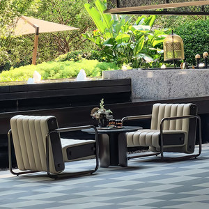Canapé d'extérieur, mobilier de jardin, chaise de terrasse pour patio, hôtel, bureau de vente, villa, extérieur, design, aspect yacht - Product Image 1