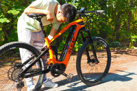 LOKI Rangka EMTB Serat Karbon Enduro 26*4.8/4.0, Bingkai EMTB 29*2.4 Hanya untuk Bingkai Karbon Bafang M560 M510 M620