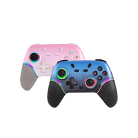 Controles de Juego Inalámbricos X9 de Alta Calidad con Bluetooth para PC, Iluminación RGB y Doble Vibración para Switch