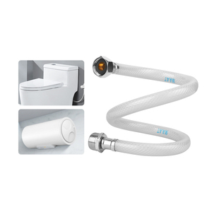 Tubo de extensión blanco Manguera de <span class=keywords><strong>metal</strong></span> tejida Rosca hembra y macho Manguera de <span class=keywords><strong>metal</strong></span> <span class=keywords><strong>flexible</strong></span> Conexión de manguera de <span class=keywords><strong>metal</strong></span> <span class=keywords><strong>flexible</strong></span> - Product Image 2