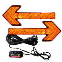 Barre lumineuse directionnelle à LED haute intensité 222W, couleur ambre, boîtier en PC, signalisation de circulation pour la sécurité des camions et des véhicules