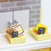 IIECREATE Little D DIY Miniature Furniture Doll House 3D Puzzle Kit Jouets en papier éducatifs à l'échelle 1:24 Écologiques Intermédiaire
