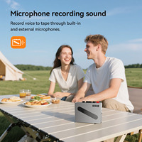Lecteur de cassettes Bluetooth ezcap237P avec microphone intégré, design en métal élégant