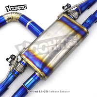 Auto Racing Car Escape Valvetronic Catback Échappement Pour VW Golf MK7.5/7.5 GTI 2.0T 2015-2019 Titanium Pipe Silencieux Système D'échappement