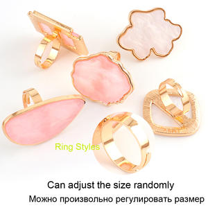 Dessin Nail Art Palette anneau de doigt résine pierre Agate Design floraison Gel vernis bricolage peinture mixte manucure équipement de fourniture d'ongles - Product Image 2