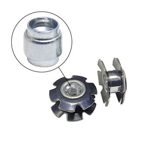 Écrous à riveter pour raccords de tuyauterie en fer de type Sunflower, avec écrous à riveter double face et ressort en forme de prune - Product Image 2