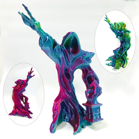 Filament PLA YOUSU Tricolore Soie Rouge/Vert/Doré 1,75 mm 1 kg pour Imprimante 3D FDM Température d'impression 180-205°C Lot de 4 (Longueur totale 10 rouleaux)