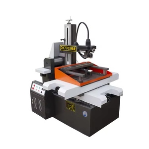 เครื่องตัดลวดทองเหลือง EDM รุ่น HSMG High Automatic PLC Motor Pump Small CNC DK7763 ขนาดเล็ก ความแม่นยำ 0.015 มม. เส้นผ่านศูนย์กลางลวด 0.12-0.20 มม. ความยาว 800 มม. - Product Image 2