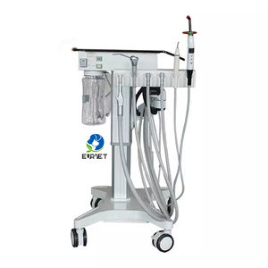 Оборудование для ветеринарии EURPET, портативная передвижная Стоматологическая тележка, Стоматологическая турбина с воздушным компрессором - Product Image 4