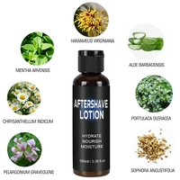 Produits pour la barbe pour hommes, lotion après-rasage bio à l'aloe vera, savon à raser à la menthe poivrée, kit de rasage, kit de soin de la barbe pour hommes