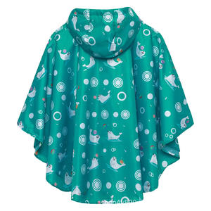 Poncho imperméable pour enfants Woqi, motif floral, vêtements de voyage imperméables pour enfants - Product Image 3