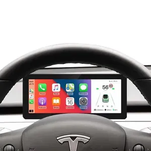 Tesla modeli 3 Model Y dijital küme için 9 inç araba dijital metre LCD dijital pano