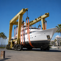 Grue de yacht 12 tonnes en acier galvanisé pour le levage de bateaux en marina