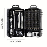 Kit d'outils de tournevis multifonctionnels manuels 115-en-1 pour la réparation et le démontage de téléphones portables, personnalisable OEM, usage domestique