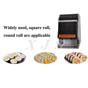 Máquina de corte de rollo eléctrica comercial de alta velocidad 8/10/12 piezas automática <span class=keywords><strong>Maki</strong></span>/Futomaki/Hosomaki/Uramaki Sushi California - Product Image 4