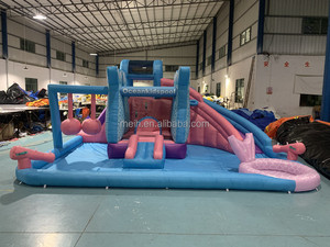 Nuevo Diseño de Lujo, Divertido Tobogán Inflable de Agua con Forma de Sirena para Exteriores, <span class=keywords><strong>Piscina</strong></span>, Parque Acuático, <span class=keywords><strong>Bolas</strong></span>, Casa de Brinco de Nailon Resistente, Pared de Escalada - Product Image 4