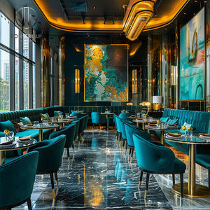 Ensemble de table et de chaises de luxe en marbre rond pour café, <span class=keywords><strong>restaurant</strong></span>, mobilier de <span class=keywords><strong>restaurant</strong></span> - Product Image 6