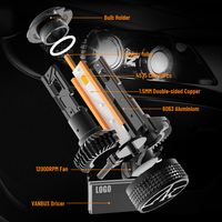 AKE DF3 240W H4 Led faro 6000K Foco Led H1 H7 Led Canbus Bombillos Led H8 H11 24000Lm 9005 Hb3 9006 Hb4 9012 Hir2 bombillas Led