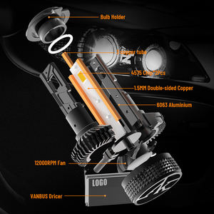 AKE DF3 240W H4 Led faro 6000K Foco Led H1 H7 Led Canbus Bombillos Led H8 H11 24000Lm 9005 Hb3 9006 Hb4 9012 Hir2 bombillas Led - Product Image 4