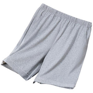 Pur coton pyjamas hommes été mince demi-longueur pantalon décontracté maison vêtements lâche jeunes et d'âge moyen sommeil grand pantalon - Product Image 5