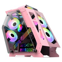Computer Cases & Towers Desktop Glass Side High Quality Mini Gaming PC Desktop Computer Gaming ITX Case