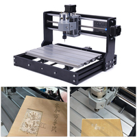 Mini Router CNC 3018 Pro de Escritorio, Máquina de Grabado Láser de 3 Ejes para Tela, Fabricación de Letreros, Joyería, Muebles, Etiquetas para Mascotas, Pequeñas Empresas
