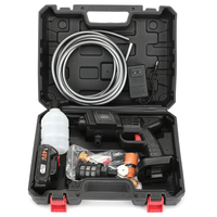 Lavadora de Autos Eléctrica Inalámbrica de Alta Presión, Portátil, para Hogar y Auto, con Potencia de Salida de 120W, 21V, Fabricada en Acero Inoxidable y PP, en Oferta