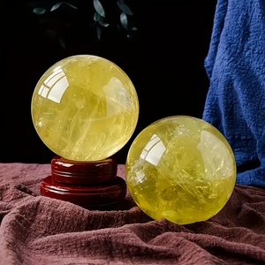 Esfera de Cristal de Citrino Natural al por Mayor, Piedra de Alta Calidad para Sanación Reiki y Decoración - Product Image 2