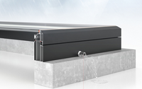 Luxseal nueva moda moderna vidrio templado ventanas de aluminio elegante espacio de vida al aire libre Sunroom