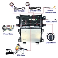 Radio de Coche con Pantalla Táctil Android de 9 Pulgadas, GPS, Navegador, WiFi, BT, CarPlay, Reproductor Multimedia Android Auto para Ford Edge 2009-2014