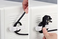 Organizador de cordón adhesivo de 6 piezas para electrodomésticos de cocina-Cables ordenados de mezclador, cafetera, freidora de aire