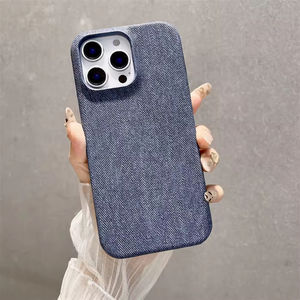 Funda Protectora de Alta Gama para 17 Pro Max, Media Funda con Diseño de Mezclilla, Cuero Genuino y PU, Antigolpes y Anti-Caídas, Personalizada - Product Image 6