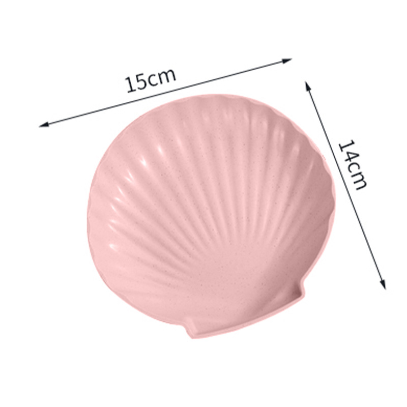 Assiette coquillage rose-fun