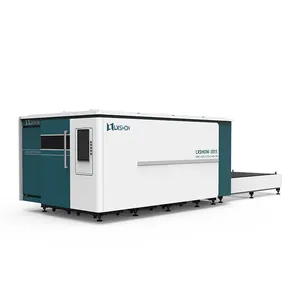 1~30KW LXSHOW CNC Fiber Laser Cutting Machine for steel plate with exchange platform