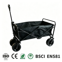 Chariot de pique-nique pliable en gros, chariot de camping inclinable en métal, véhicule de camping extérieur