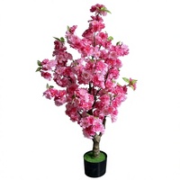 Centres de table bicolores pour mariage, faux arbre de fleurs de cerisier, fleurs artificielles, décorations d'anniversaire, arrangement floral artificiel